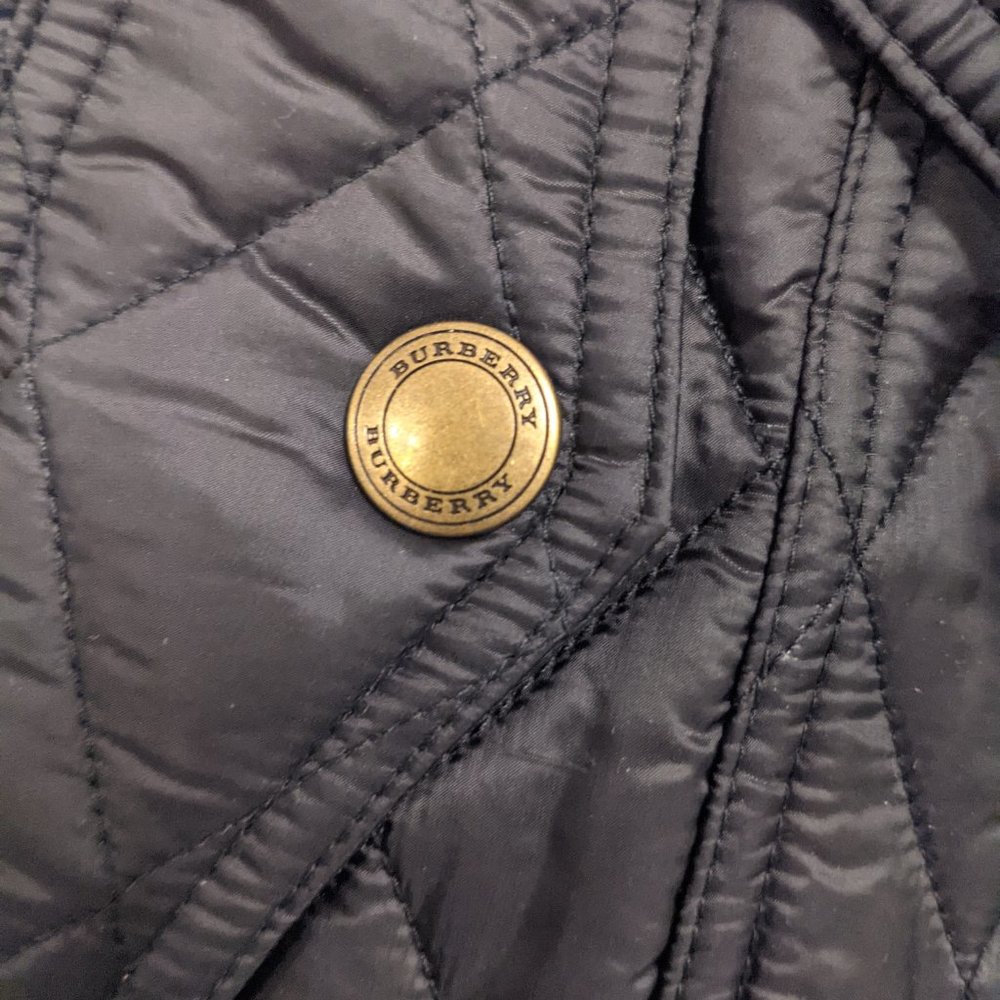 Burberry Finsbridge Long Quilted Black Jacket NWT - Picture 10 of 16